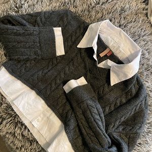 Pilcro || Anthropologie. Schoolgirl knit Top Size: XL